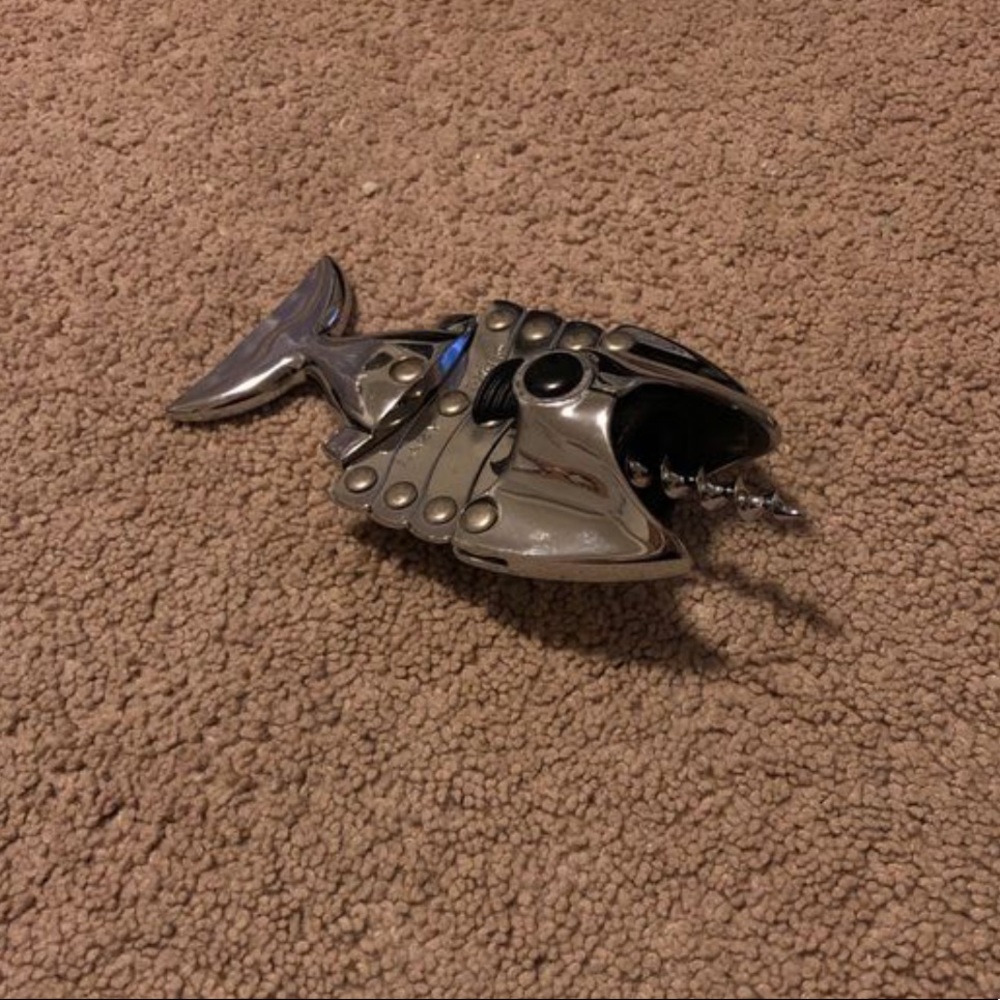 Lazy Fish Silver Wine Opener